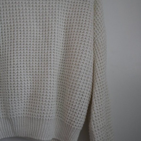 White Crop Top sweater H&M - Picture 5 of 9